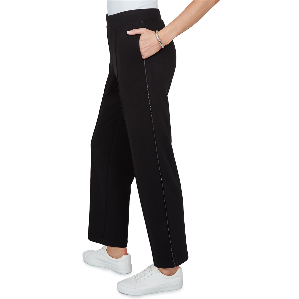 Womens Alfred Dunner Weekend Warrior Pull On Straight Pants