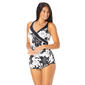 Womens Roxanne Bra Sized Pleated Surplice One Piece Swimsuit - image 1