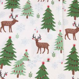 Freshfolds Premium Cotton Trees & Deer Winter Bed Sheet Set