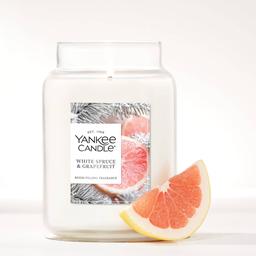 Yankee Candle(R) White Spruce Grapefruit Large Jar Candle