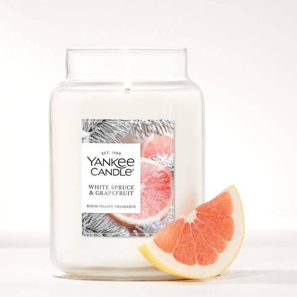 Yankee Candle(R) White Spruce Grapefruit Large Jar Candle