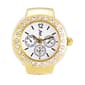 Womens Gold-Tone Chronograph Dial Ring Watch - GRWCHRBV-03 - image 1