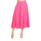 Womens White Mark Flared Midi Skirt with Pockets - image 1