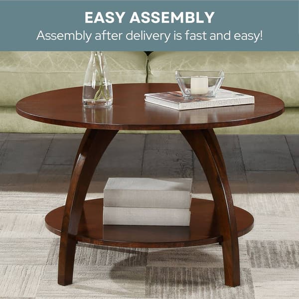 Convenience Concepts Aldrin Coffee Table with Shelf