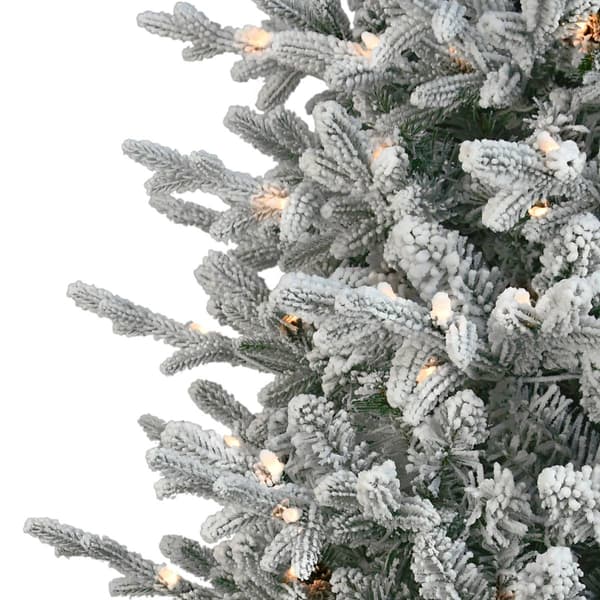Puleo International 7.5ft. Pre-Lit Spruce Christmas Tree