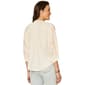 Plus Size Democracy 3/4 Sleeve Ruffle Neck Floral Blouse - image 2