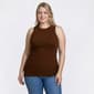 Plus Size Architect® 2x2 Rib High Neck Solid Tank Top - image 3