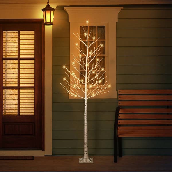 Puleo International 8ft. Pre-Lit Artificial Twig Tree