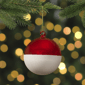 Northlight Red & White 2-Finish Christmas Glass Ball Ornament - image 2