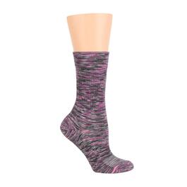 Womens Dr. Motion Space Dye Outdoor Crew Socks