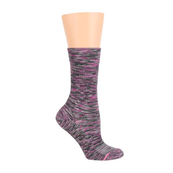 Womens Dr. Motion Space Dye Outdoor Crew Socks - image 