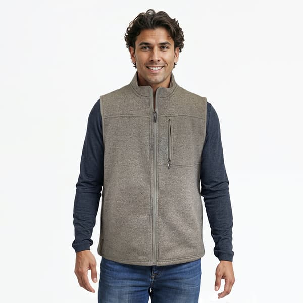 Mens IZOD(R) Marled Fleece Vest