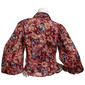 Juniors A. Byer Floral Ruffle Button Front Blouse - image 3