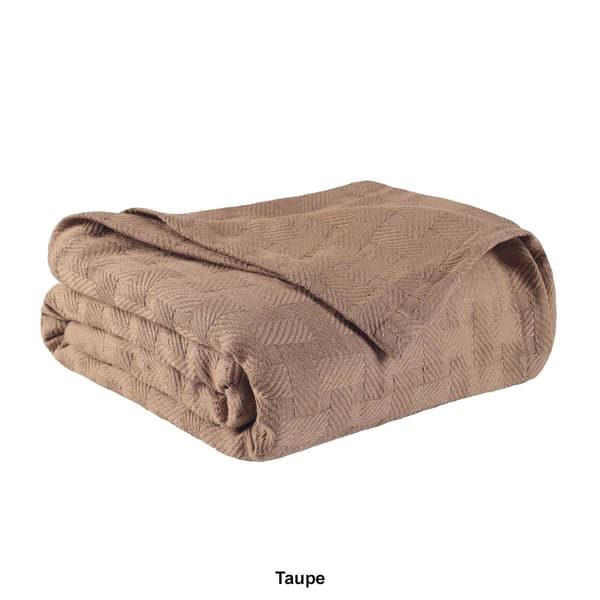 Superior Basketweave All-Season Cotton Blanket