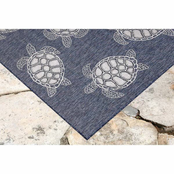 Liora Manne Carmel Sea Turtles Indoor/Outdoor Runner