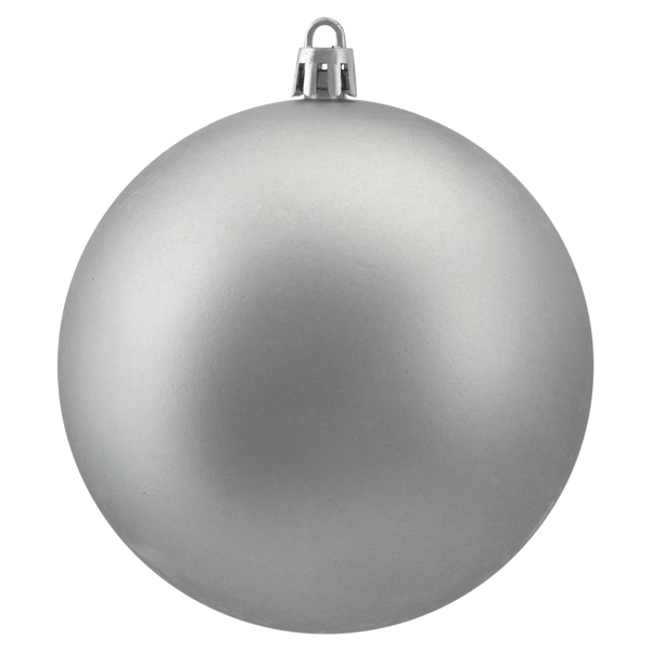 Northlight 12ct. Pewter Grey Matte Christmas Ball Ornaments