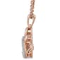 Nova Star® Rose Gold Lab Grown Diamond Paw Pendant - image 2