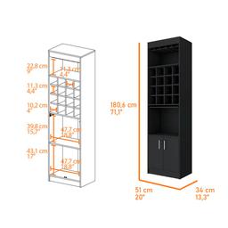 FM FURNITURE Kabul Kava Bar Cabinet
