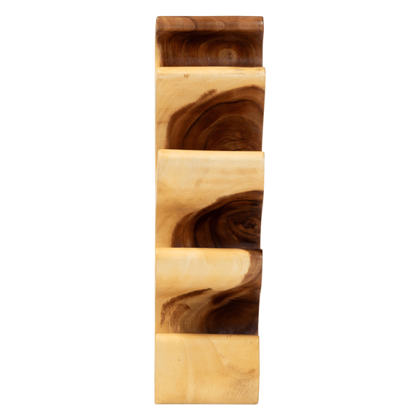bali & pari Matana Suar Wood Wine Rack