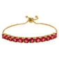 Gold Plated Magenta CZ Bracelet - image 1