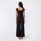 Juniors No Comment Cap Sleeve Rib Square Neck Wide Leg Jumpsuit - image 4