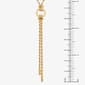 Gold Classics&#8482; Circle & Bar on Rope Chain Lariat Necklace - image 5