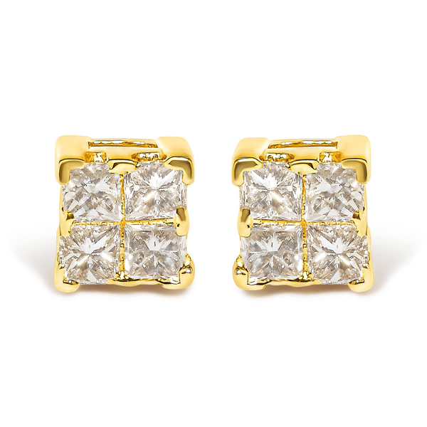Haus of Brilliance 14kt. Gold 1/4ctw. Diamond Stud Earrings