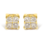 Haus of Brilliance 14kt. Gold 1/4ctw. Diamond Stud Earrings - image 1