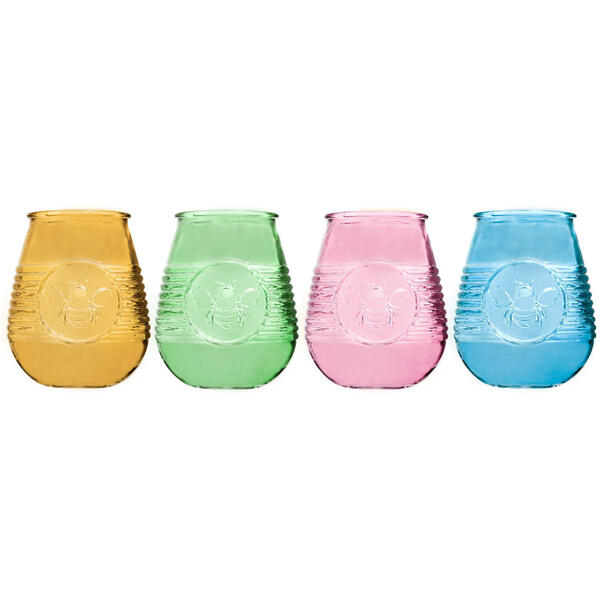 Home Essentials Impressions Bee Stemless Glasses - Set of 4 - image 