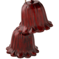 Northlight Trio Red Fluted Christmas Bells  - Set of 2 - image 4