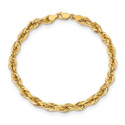 Gold Classics™ 5.4mm. 14k Semi Solid Rope Chain Necklace