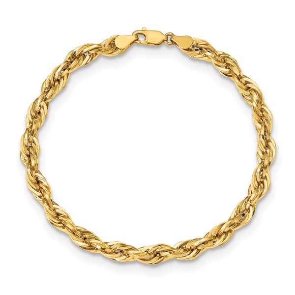 Gold Classics&#8482; 5.4mm. 14k Semi Solid Rope Chain Necklace