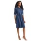 Womens Jones New York Roll Tab Sleeve Belted Shirt Dress - image 1
