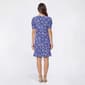 Petite MSK Short Puff Sleeve Floral Leaf Shift Dress - image 2
