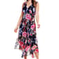 Womens Connected Apparel Short Sleeve Surplice Midi Dress - image 3