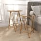 9th & Pike® Gold Metal Contemporary Accent Table - Set of 2 - image 8