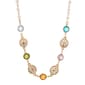 1928 Gold Tone European Crystal Adjustable Necklace - image 1
