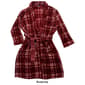 Mens Preswick &amp; Moore® Plaid Velvet Robe - Burgundy/White - image 2