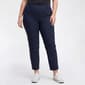 Plus Size Briggs Luxe Millennium Belt Loop Cropped Pants - image 1