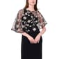 Womens MSK Asymmetric Threadwork Poncho Gown - image 3