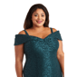 Plus Size R&M Richards Off the Shoulder Mermaid Evening Gown - image 3
