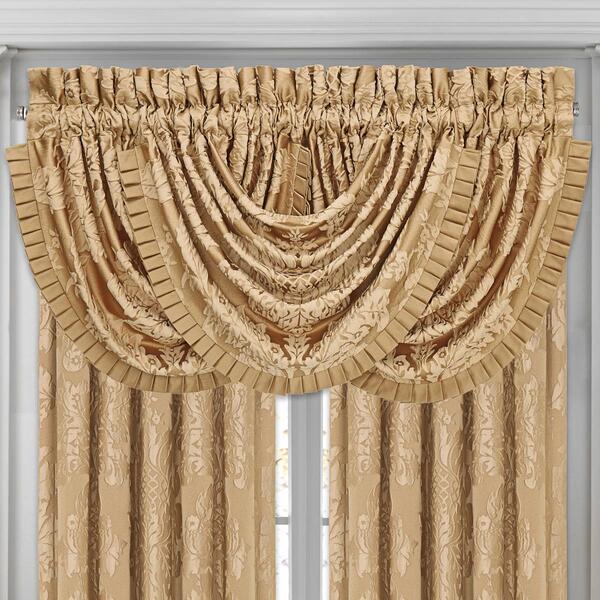 Five Queens Court Colonial Waterfall Valance - 43x33 - image 