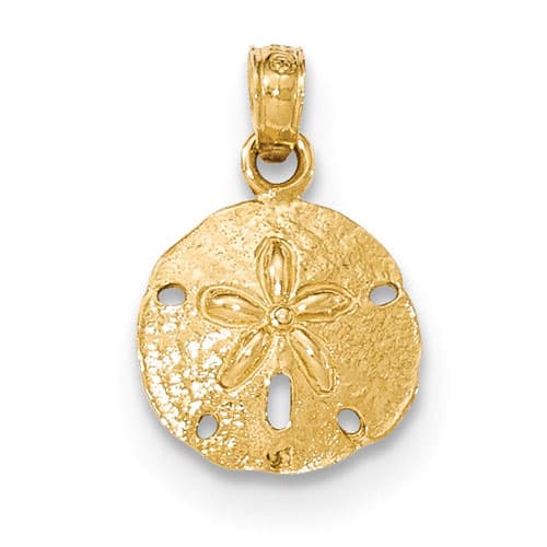 Gold Classics(tm) 14kt. Polished Sand Dollar Pendant - image 