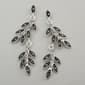 Marsala Fine Silver Plate Marcasite Earrings - image 1