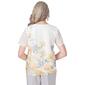 Womens Alfred Dunner Charleston Floral Border Lace Top - image 2