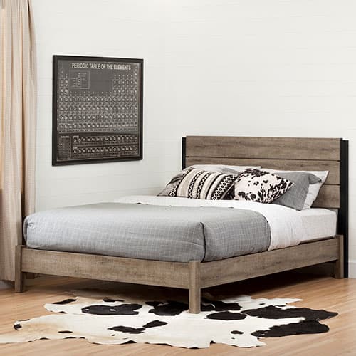 South Shore Full/Queen Headboard-Weathered Oak