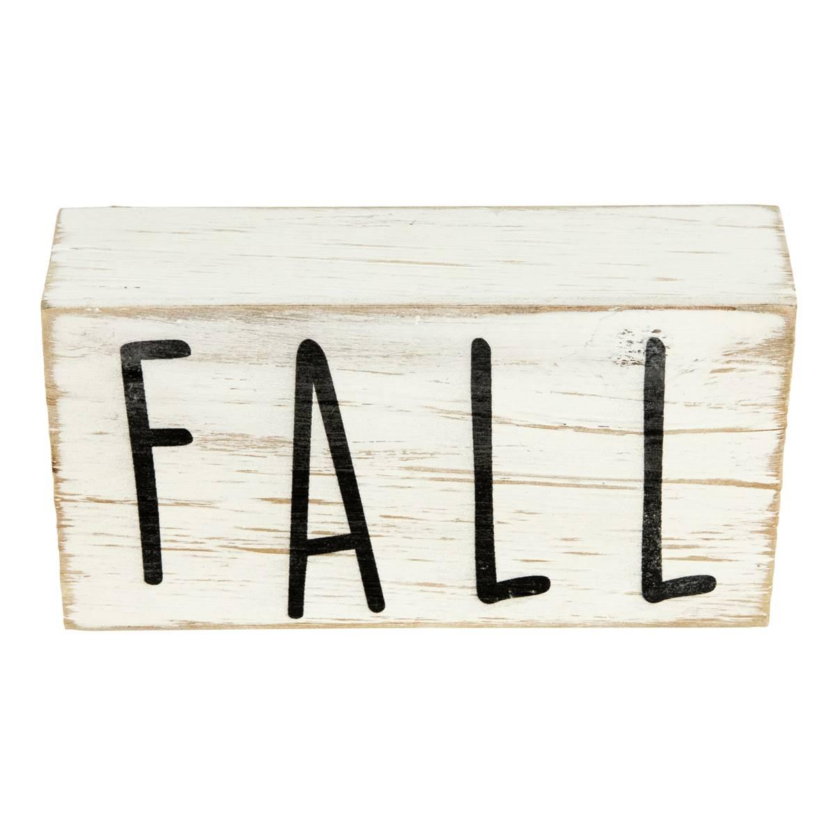 Northlight Seasonal 6in. Distressed Wood Autumn Harvest...