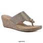 Womens White Mountain Beachball Wedge Sandals - image 6