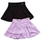 Girls (7-14) RBX 2pk. Ruffle Leopard/Solid Skorts - image 2