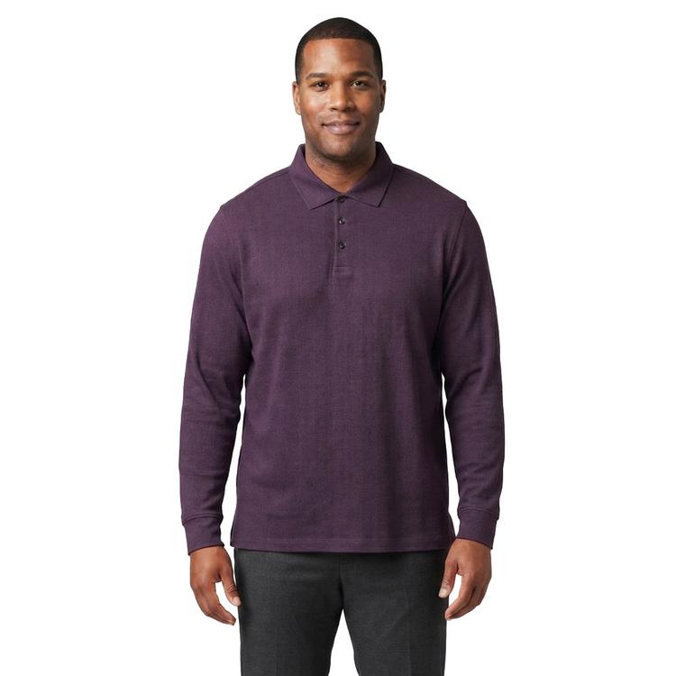 Mens Big & Tall Architect(R) Long Sleeve Solid I-lock Polo